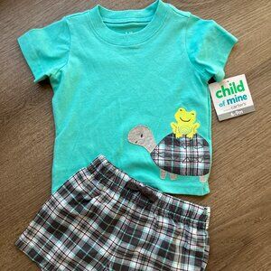 Carter's Child of Mine Baby Boy Shorts Outfit Set